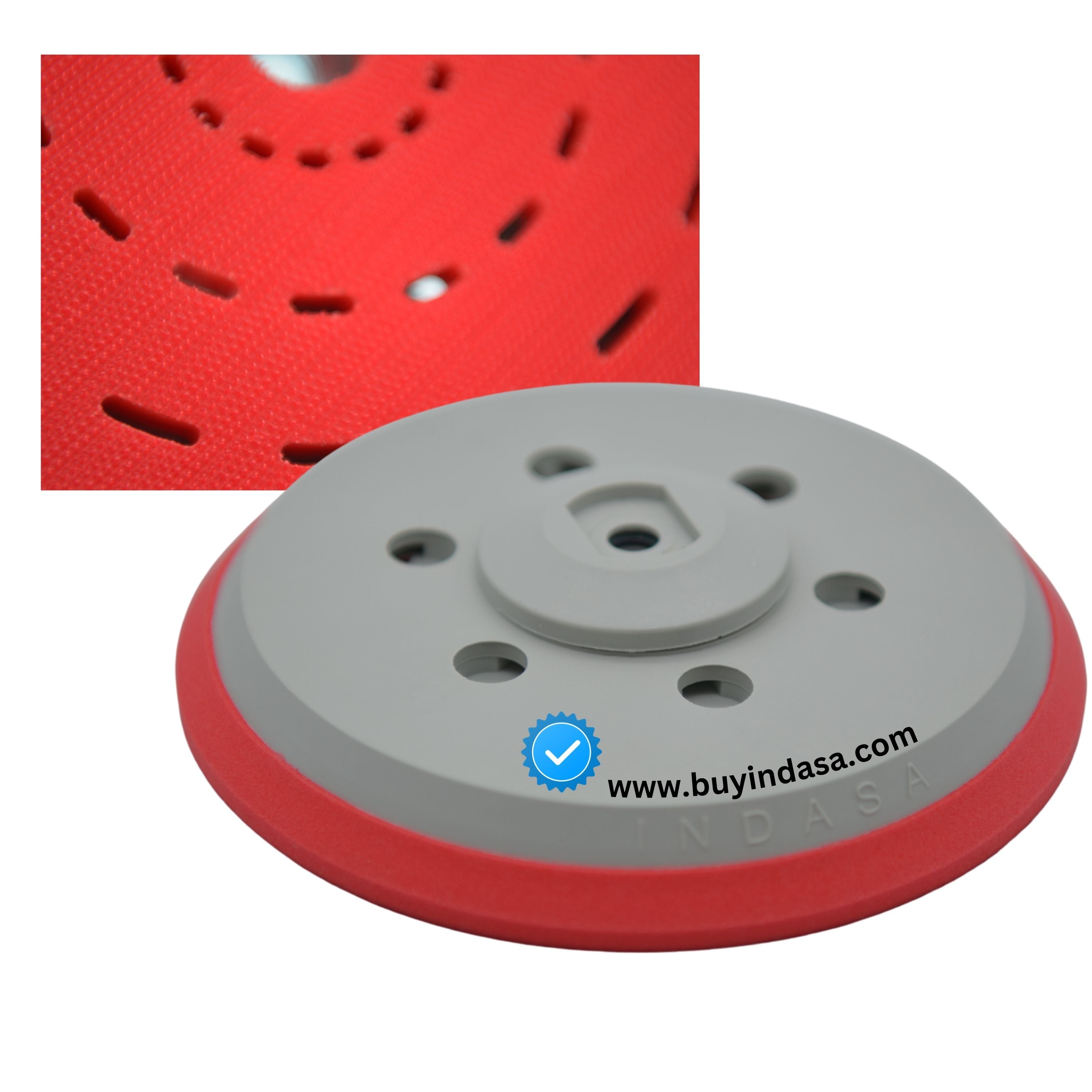Buy Indasa Rhynogrip 6" Ultravent Multi-Hole Grip High Profile Universal Backup Pad, 561836