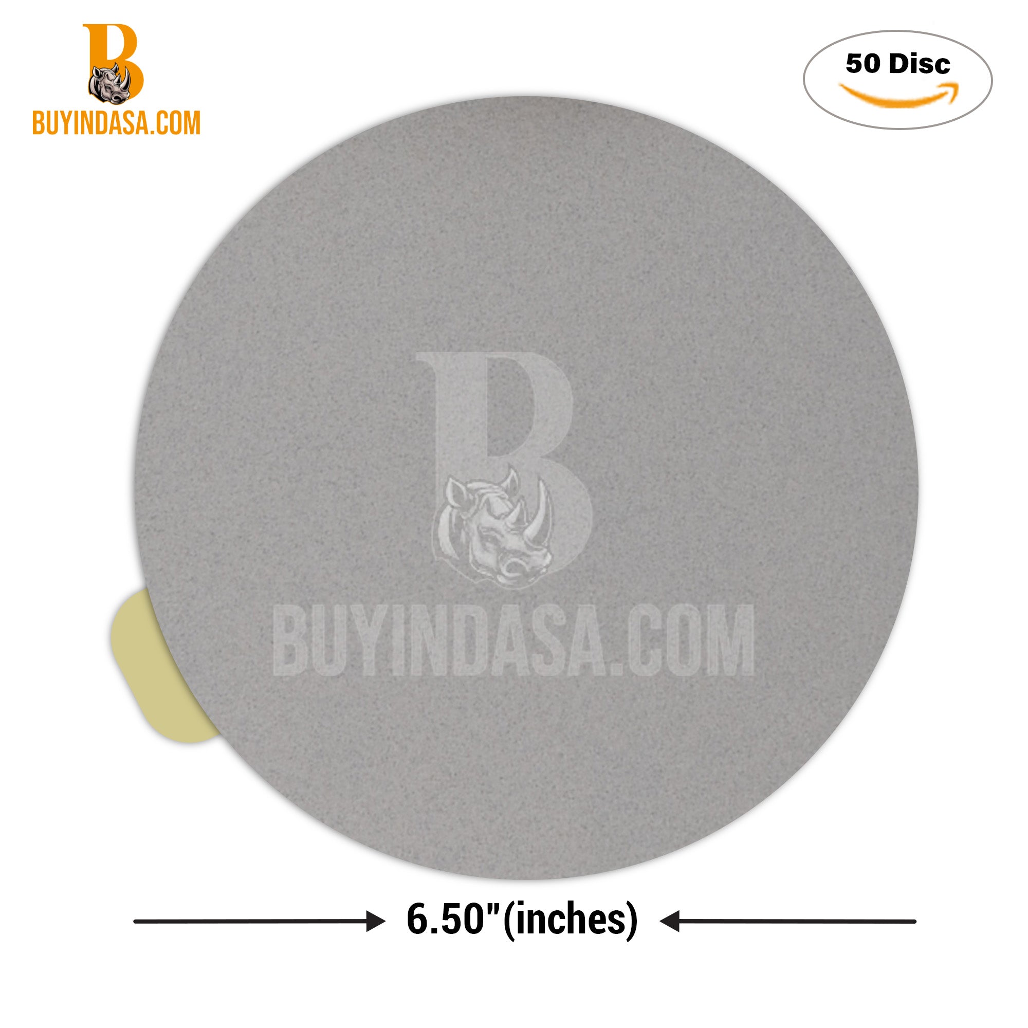 Indasa 6" Rhynostick White Line PSA Sanding Discs – Production Grade Abrasives (60 Series)