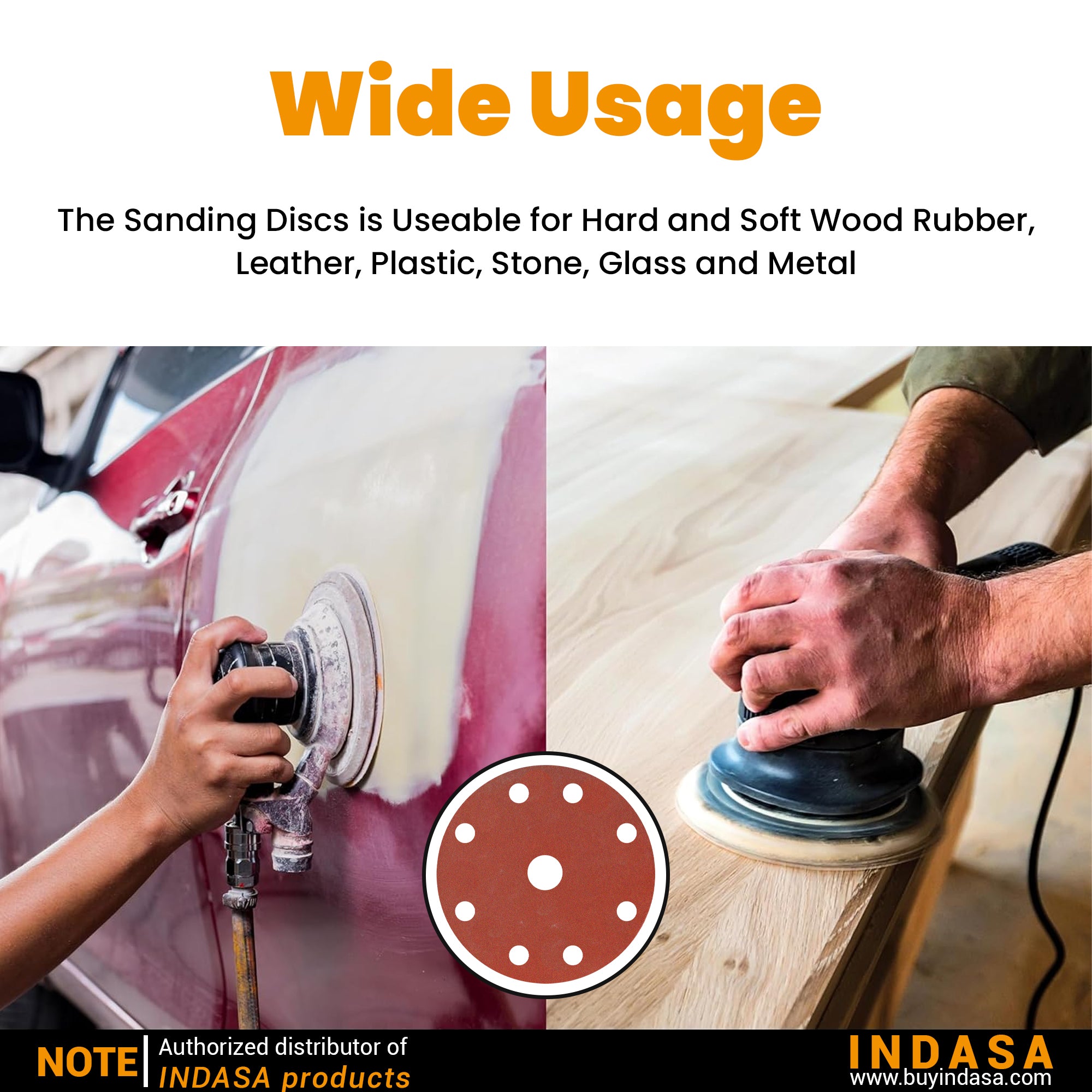 Buy Indasa Rhynogrip RedLine 6" - 9-Hole Vacuum Sanding Discs, 690 Series