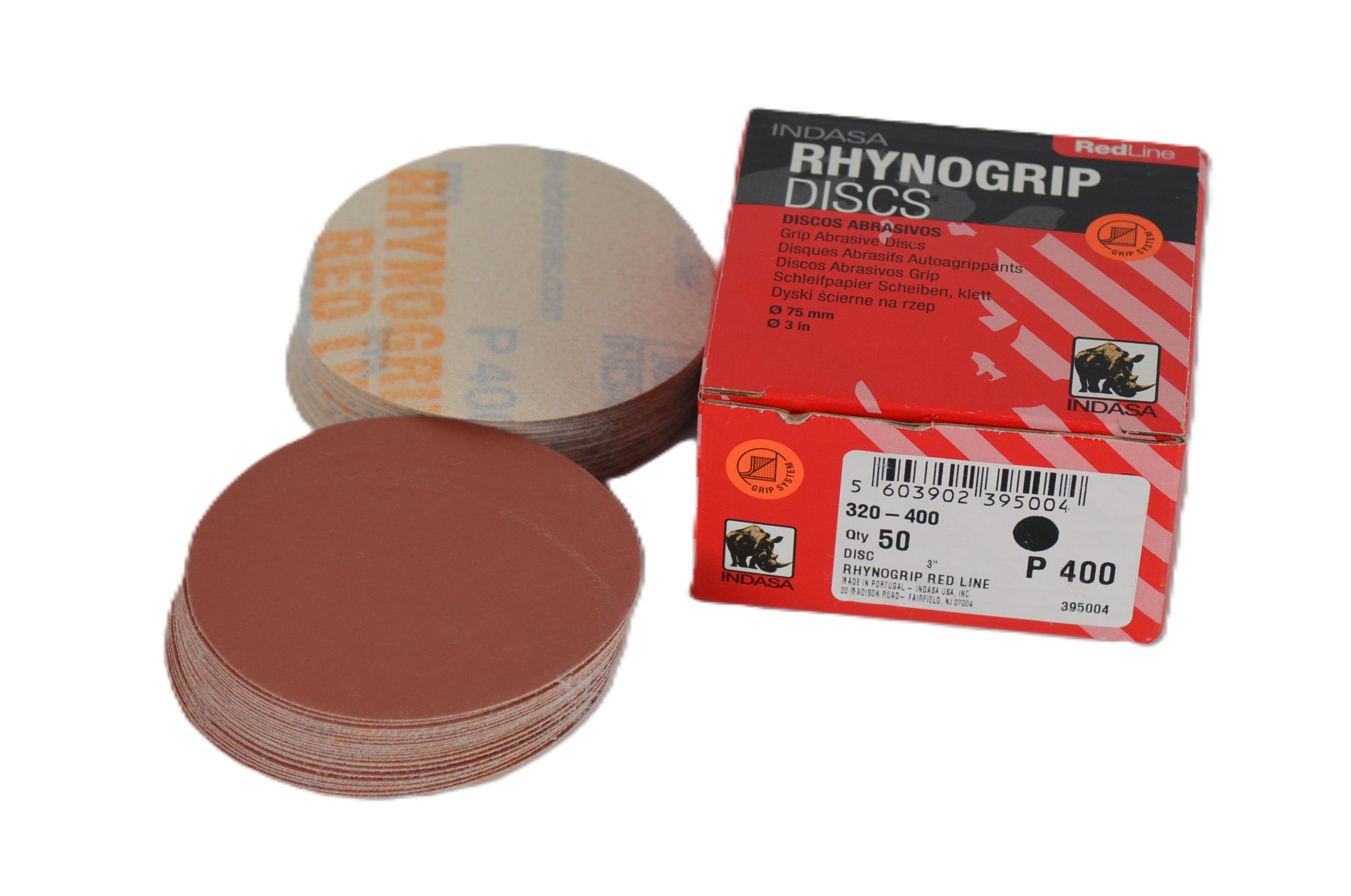 Buy Indasa 3" Rhynogrip Redline Solid Sanding Discs, 320 Series