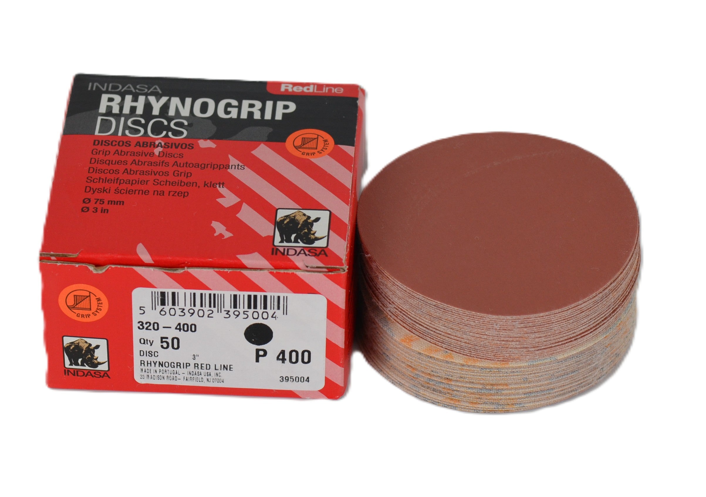 Buy Indasa 3" Rhynogrip Redline Solid Sanding Discs, 320 Series
