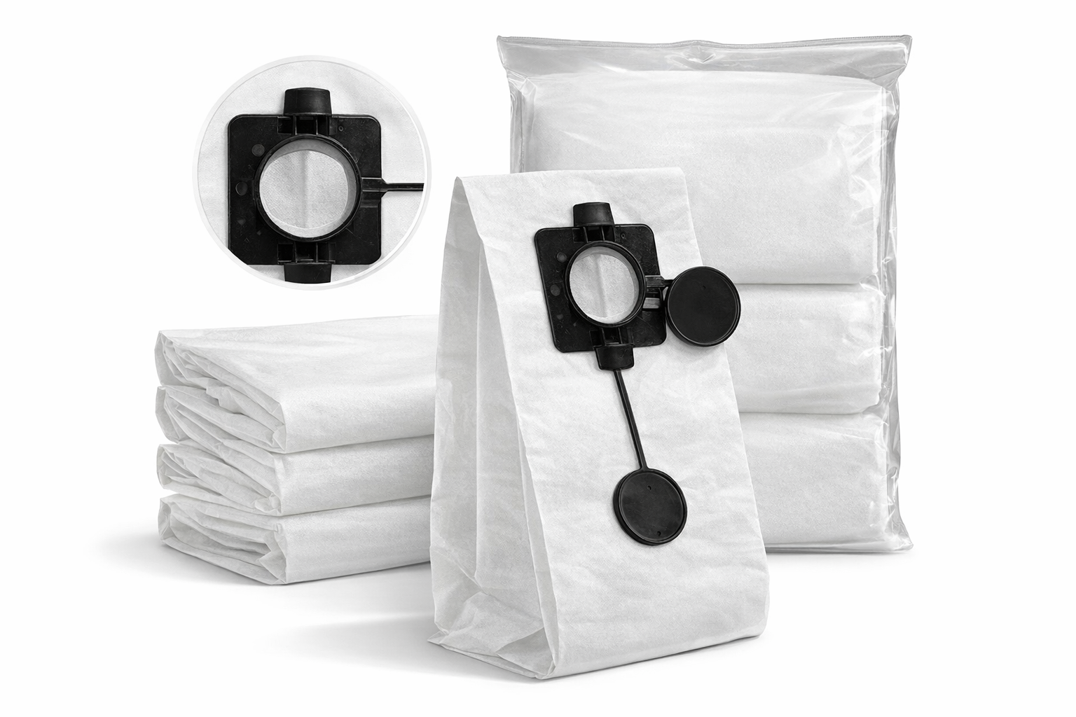 Indasa LPE45 Fleece Dust Bags (558799) – 5 Pack Replacement Vacuum Bags for Indasa E-Series Dust Extractor, 9.25 Gallon / 35L Capacity, Heavy Duty Fleece Filter Bags, Made in Germany