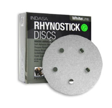 Buy Indasa Whiteline Rhynostick 5" 5-Hole Vacuum Sanding Discs (PSA Disc), 51 Series 600