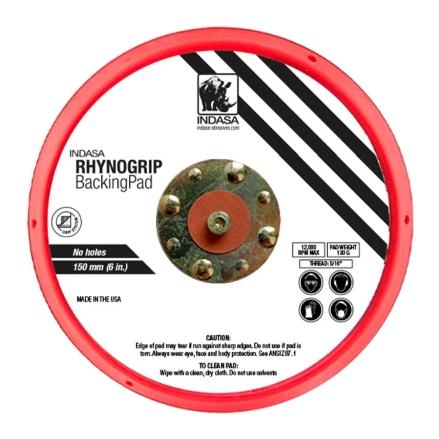 Buy Indasa Rhynogrip 6" Solid Grip Backup Pad, 6004