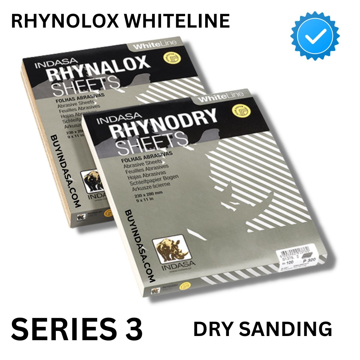 Rhynolox WhiteLine "DRY" Sanding Sheets, Series 3 36
