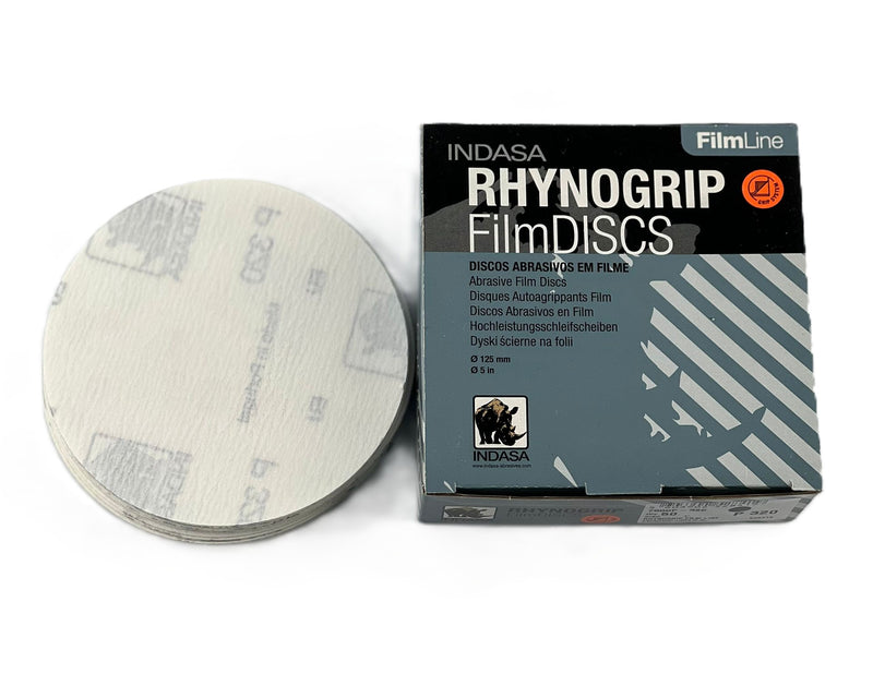 Buy Indasa 5" FilmLine Rhynogrip Solid Sanding Discs, 7500F Series