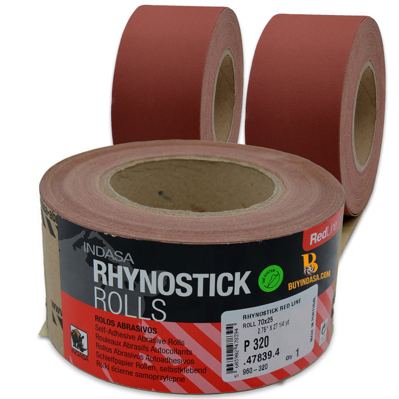 Buy Indasa 2.75" Rhynostick Redline PSA Sanding Rolls, 960 Series