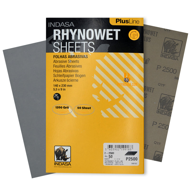 Buy Indasa PlusLine Rhynowet Wet and Dry Sanding Sheets, 1 & 2 Series