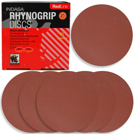 Buy Indasa 6" Rhynogrip RedLine Solid Sanding Discs (620 Series)