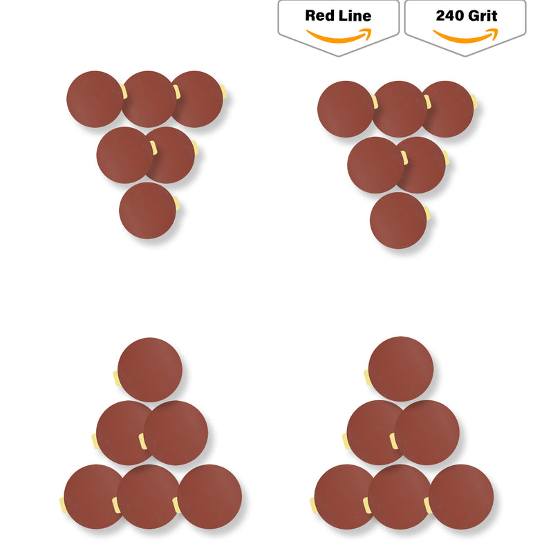 Buy Indasa 5" Rhynostick Redline PSA Solid Sanding Disc, 500 Series 240