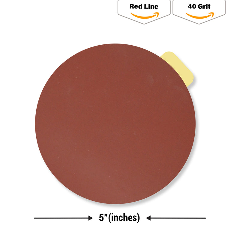 Buy Indasa 5" Rhynostick Redline PSA Solid Sanding Disc, 500 Series 40