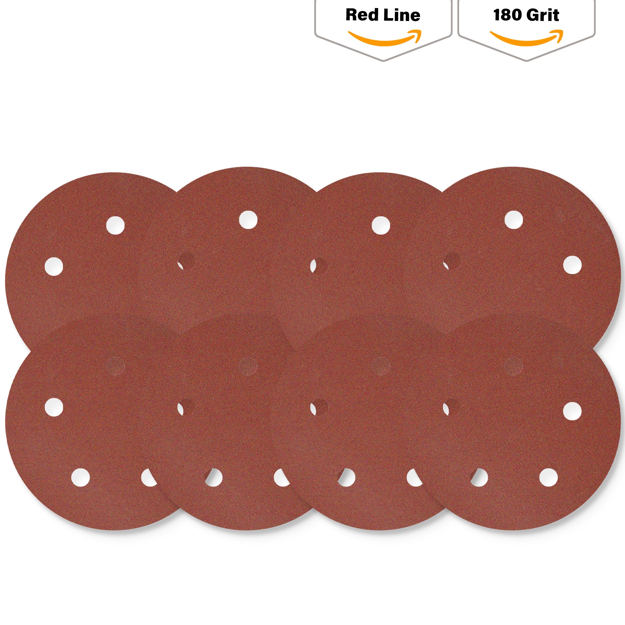 Buy Indasa 5" Rhynogrip Red Line 8-Hole Vacuum Sanding Discs, 550 Series