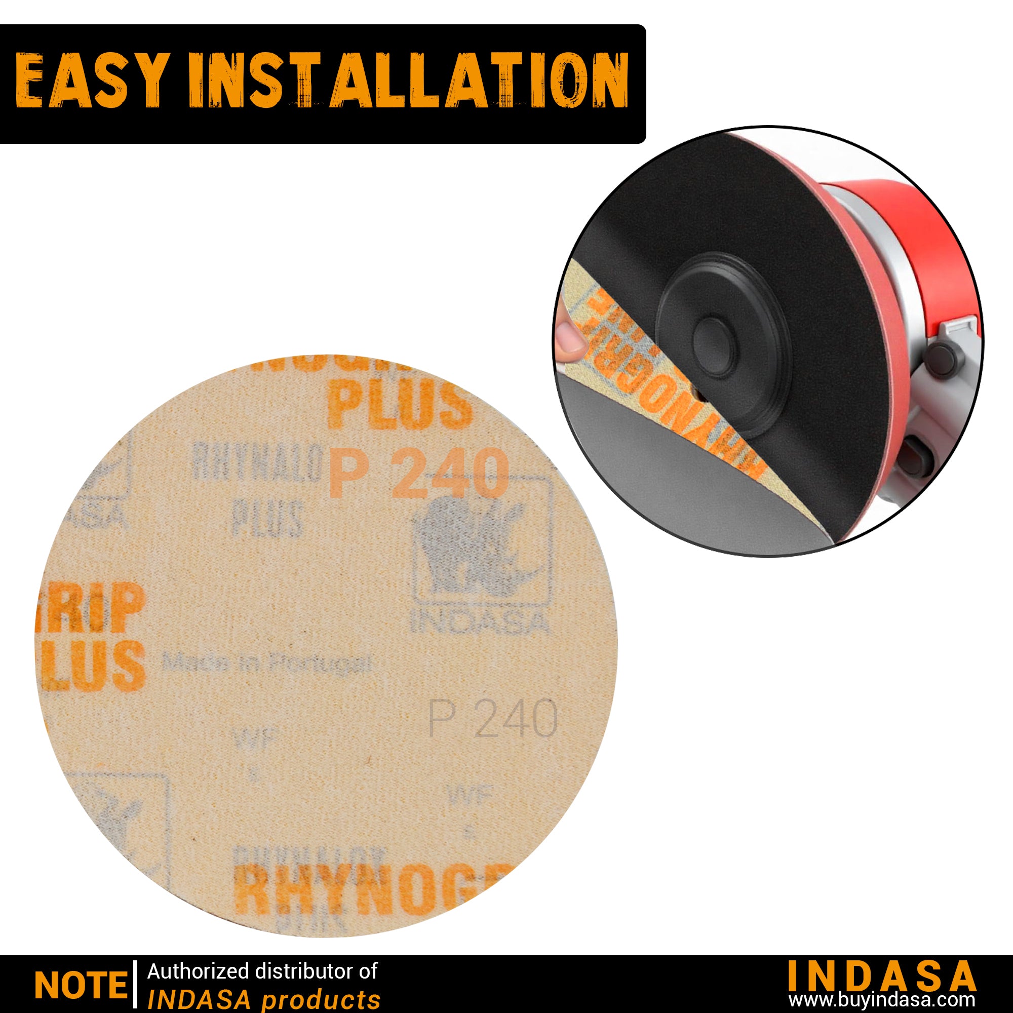 Buy Indasa Rhynogrip PlusLine 5" Solid Sanding Discs, 1052 Series