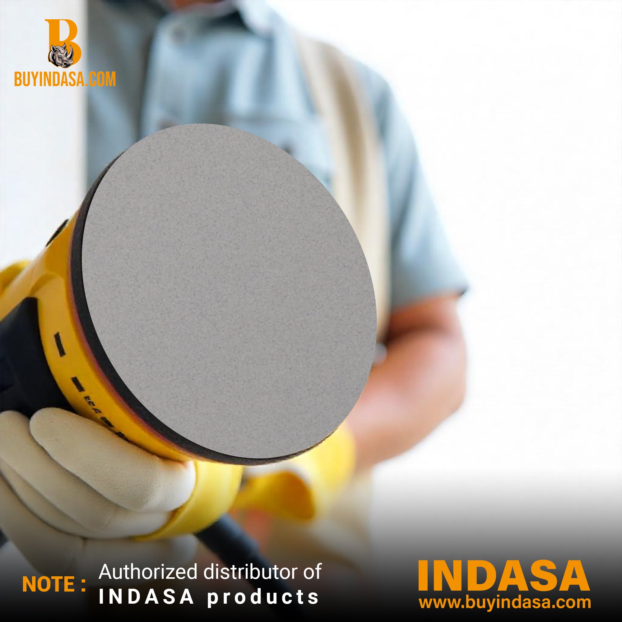 Indasa 6" Rhynostick White Line PSA Sanding Discs – Production Grade Abrasives (60 Series)