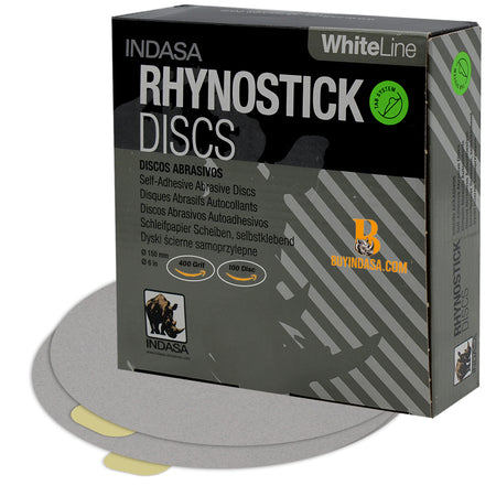 Buy Indasa 6" Rhynostick Whiteline PSA Solid Sanding Discs, 60 Series