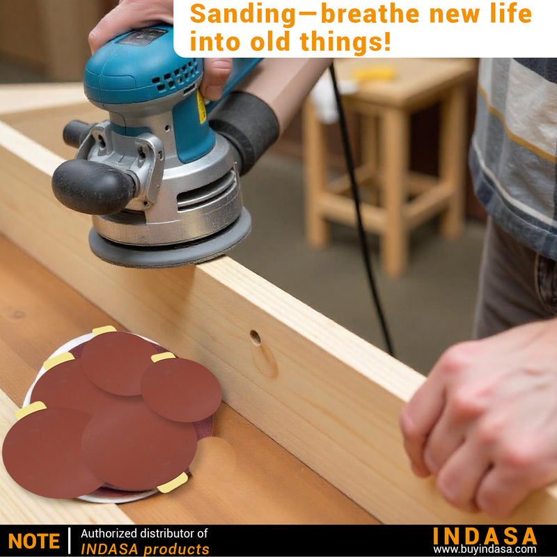 Buy Indasa 5" Rhynostick Redline PSA Solid Sanding Disc, 500 Series