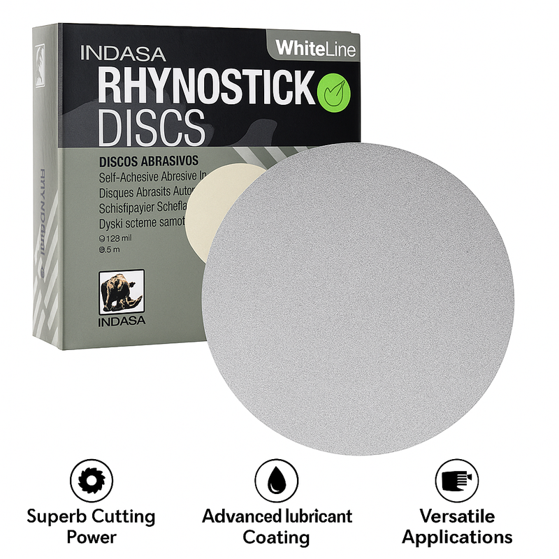 Buy Indasa 5" Rhynostick White Line PSA Sanding Discs, 50 Series