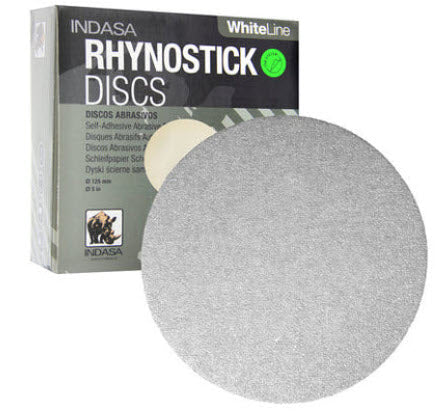 Buy Indasa 5" Rhynostick White Line PSA Sanding Discs, 50 Series
