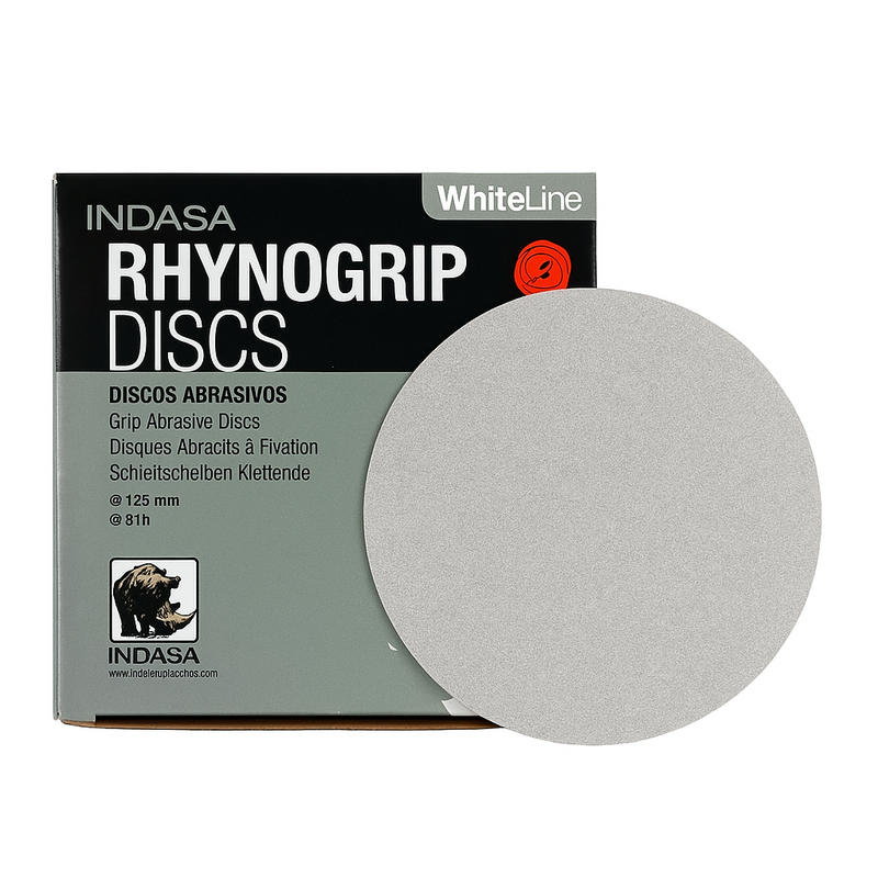 Buy Indasa 5" Rhynogrip Whiteline Solid Sanding Discs (Hook & Loop), 52 Series
