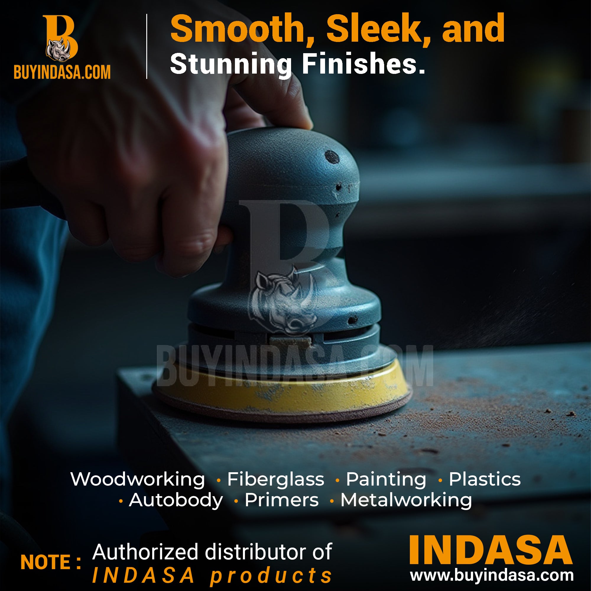 Indasa 6" Rhynostick White Line PSA Sanding Discs – Production Grade Abrasives (60 Series)
