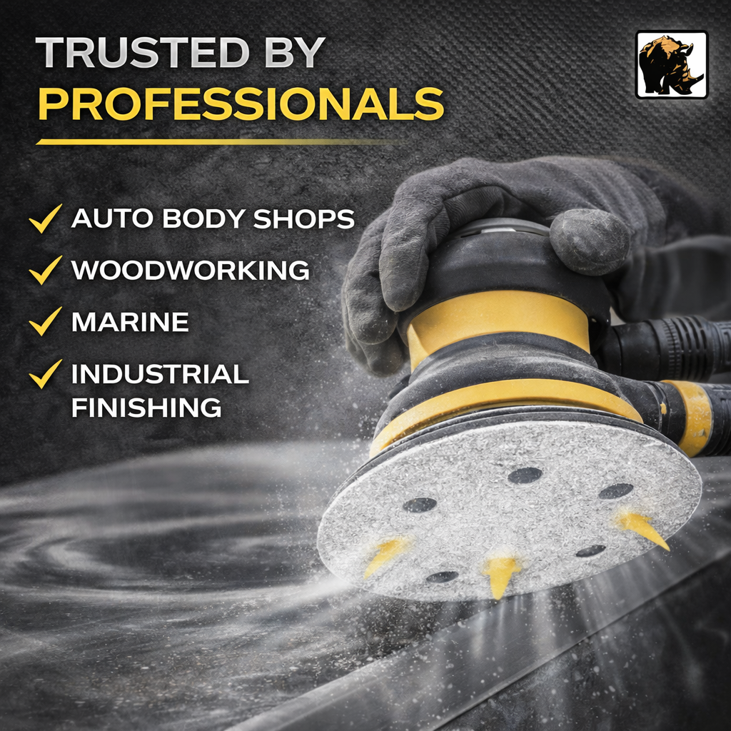 Buy Indasa Whiteline Rhynogrip 5" 5-Hole Vacuum Sanding Discs, 54 Series