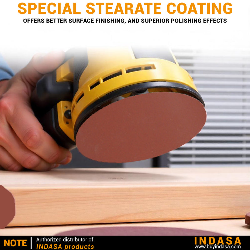 Buy Indasa 5" Rhynostick Redline PSA Solid Sanding Disc, 500 Series