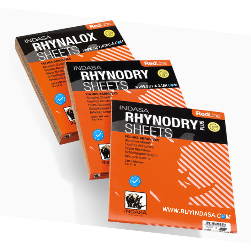Buy Indasa Red Line Rhynodry Heavy Duty Sanding Sheets, 5 Series