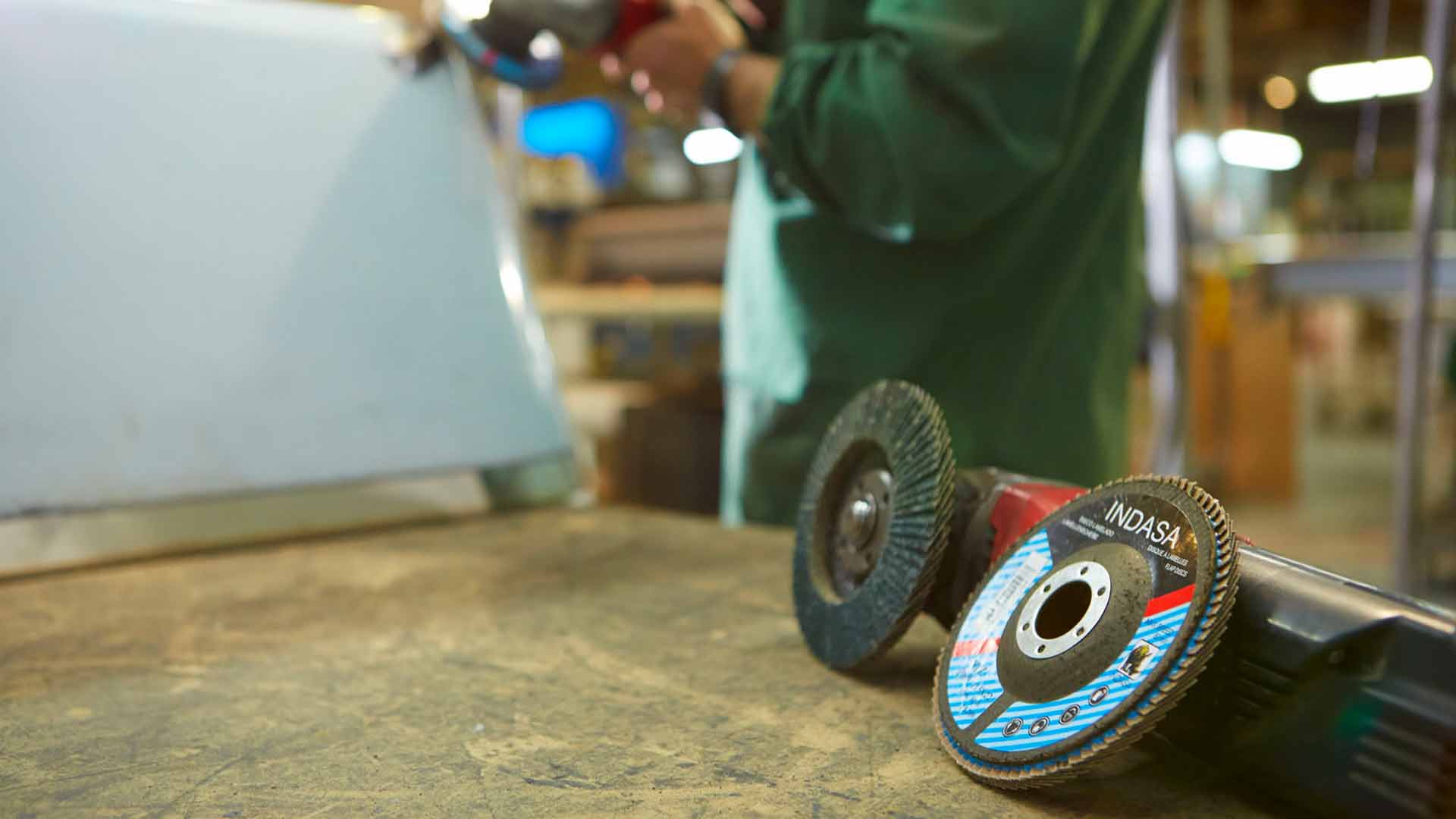 Buy Indasa 7" x 7/8" Rhyno Flap Zirc Sanding Discs (Fiberglass Hub, Z/A, Type 29 Conical Shape