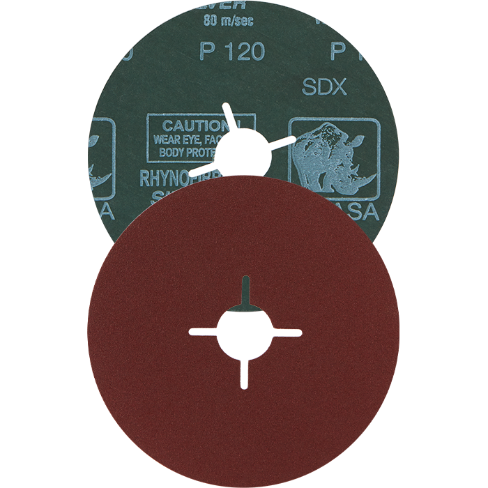 Buy Indasa 4.5" Rhynofibre "A" Silver Resin Fiber Grinding Discs, 4500 Series