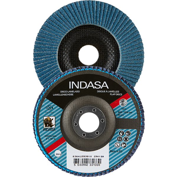 Buy Indasa 4.5" X 7/8" Rhyno Flap Zirc Discs, Fiberglass Hub, Zirconia, T29 Conical