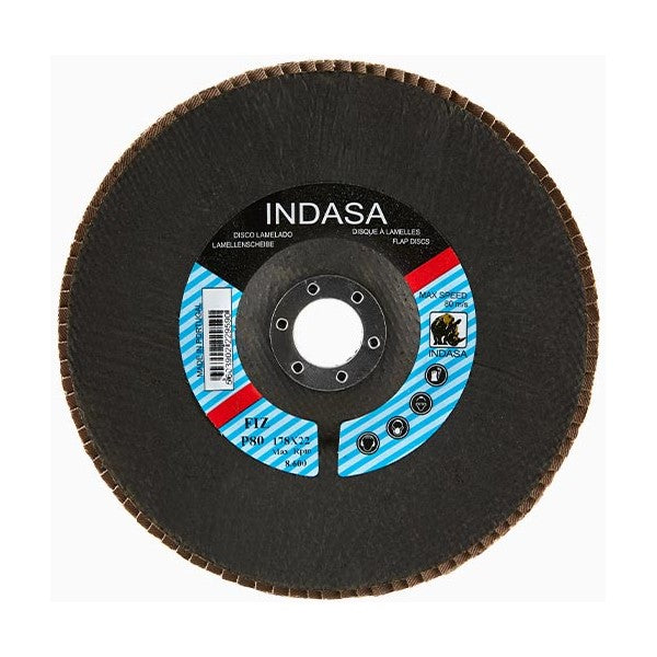 Buy Indasa 4.5" X 7/8" Rhyno Flap Alox DISCS, Fiberglass Hub, Aluminum Oxide, T29 Conical
