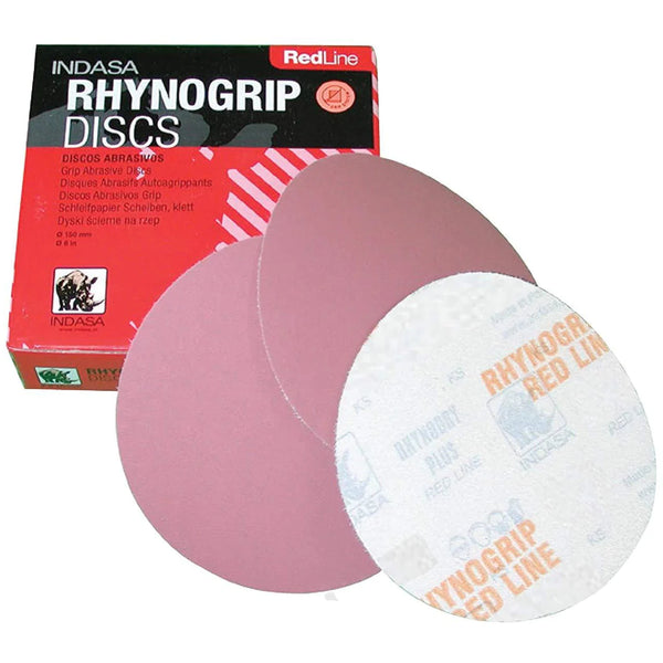 Buy Indasa 6" Rhynogrip RedLine Solid Sanding Discs (620 Series)