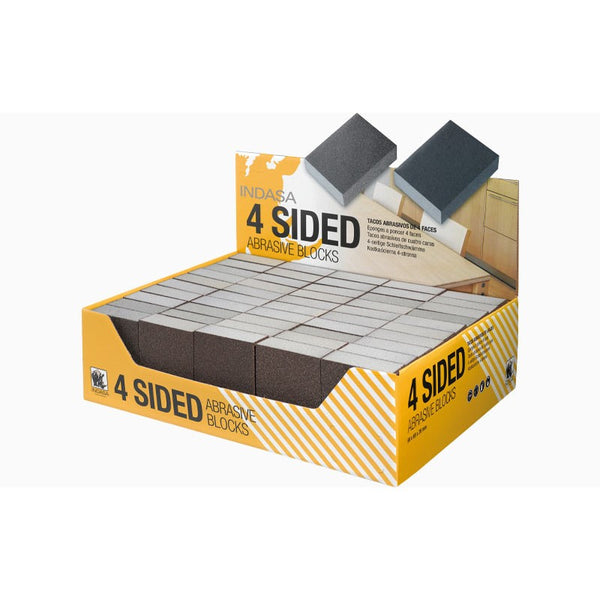 Buy Indasa Four Sided Hand Sanding Foam Sponge Block (3200B Series)