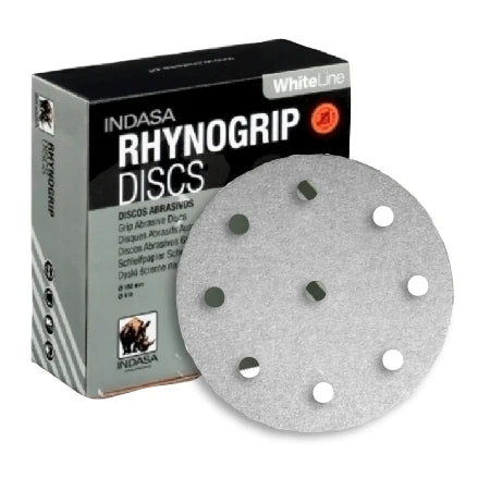 Buy Indasa 6 Inch Rhynogrip WhiteLine 9-Hole (fit Festool) Vacuum Sanding Discs, 69 Series