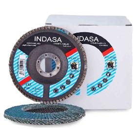 Buy Indasa 4.5" X 7/8" Rhyno Flap Zirc Discs, Fiberglass Hub, Zirconia, T29 Conical