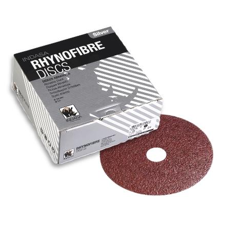 Buy Indasa 4.5" Rhynofibre "A" Silver Resin Fiber Grinding Discs, 4500 Series
