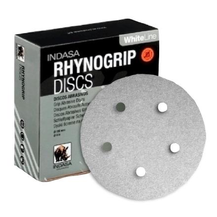 Buy Indasa Whiteline Rhynogrip 5" 5-Hole Vacuum Sanding Discs, 54 Series