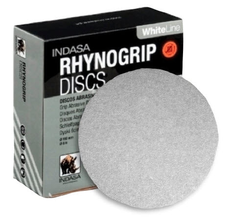 Buy Indasa 8" Rhynogrip Whiteline Solid Sanding Discs (Hook & Loop), 82 Series 400