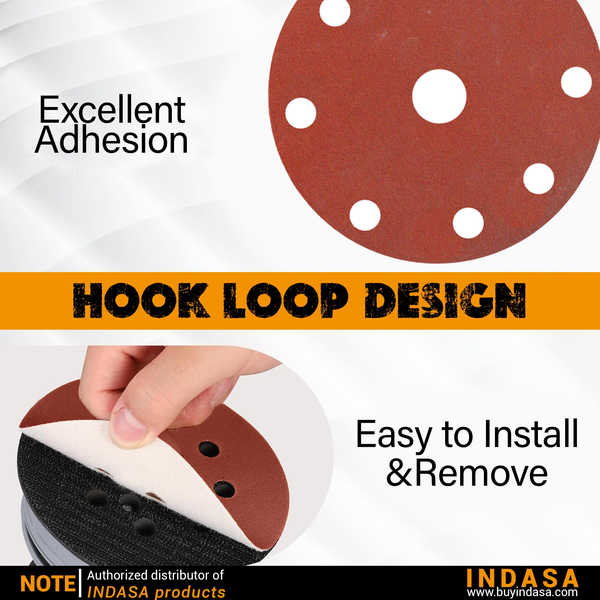 Buy Indasa Rhynogrip RedLine 6" - 9-Hole Vacuum Sanding Discs, 690 Series
