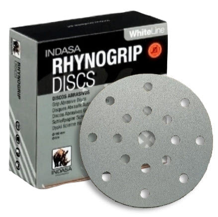 Buy Indasa 6 Inch Rhynogrip WhiteLine 17-Hole (fit Festool) Vacuum Sanding Discs, 69-17 Series