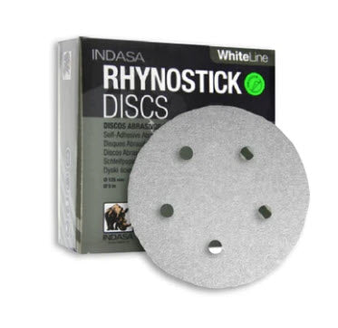 Buy Indasa Whiteline Rhynostick 5" 5-Hole Vacuum Sanding Discs (PSA Disc), 51 Series