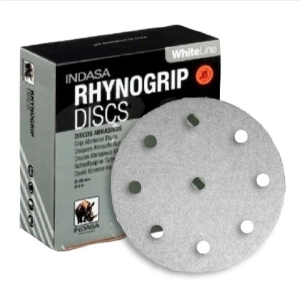 Buy Indasa 5" Rhynogrip White Line 9-Hole Vacuum Sanding Discs, 59 Series