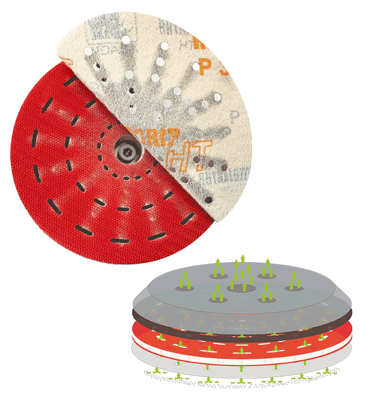 Buy Indasa 6" 10mm Ultravent Multi-Hole Foam Interface Pad, 561843