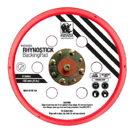 Buy Indasa Rhynostick 6" 6-Hole PSA Backup Pad, #6003-6H