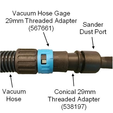 Buy Indasa Vacuum Hose Gage Adapter, 29mm Thread (567661)