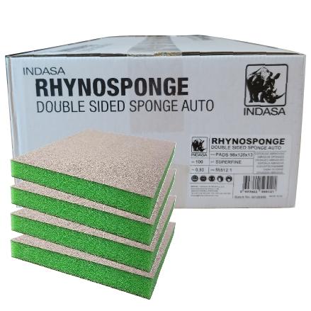 Buy Indasa Rhyno Sponge Double Sided Hand Sanding Pads, Super Fine (400-600 Grit)