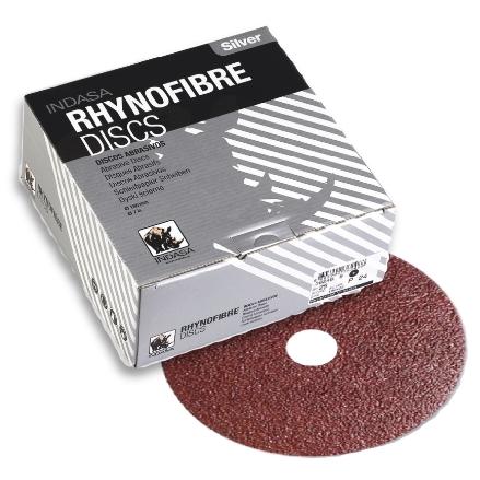 Buy Indasa 7" Rhynofibre "A" Silver Resin Fiber Grinding Discs, 2000 Series