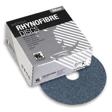 Buy Indasa 7" Rhynofibre "Z" Silver Resin Fiber Grinding Discs, 2200 Series