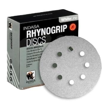 Buy Indasa 5" Rhynogrip Whiteline 8-Hole Vacumm Sanding Discs, 55 Series