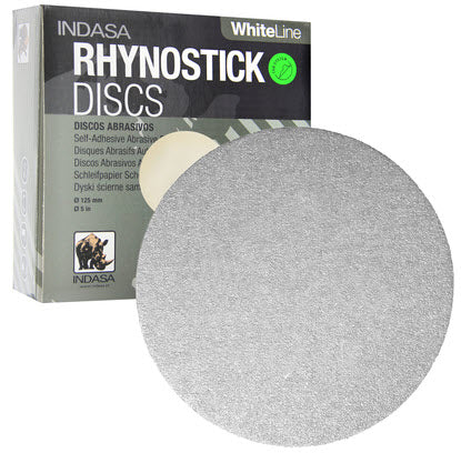 Buy Indasa 5" Rhynostick White Line PSA Sanding Discs, 50 Series
